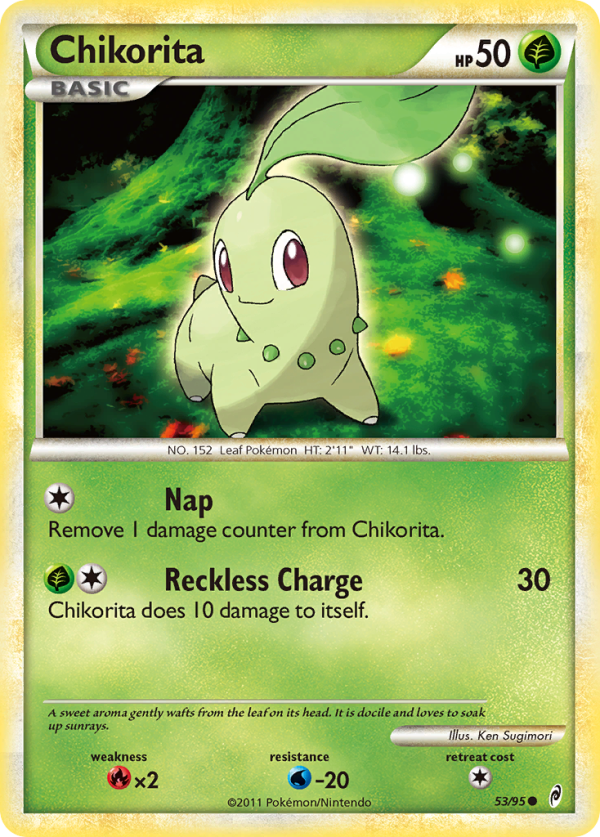 Chikorita (53 95) [HeartGold & SoulSilver: Call of Legends] For Discount