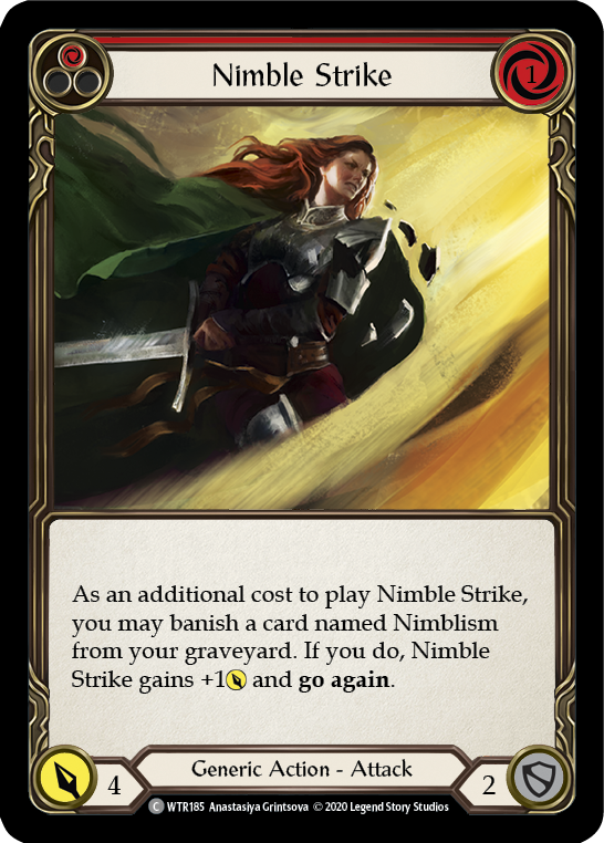 Nimble Strike (Red) [U-WTR185] Unlimited Rainbow Foil Fashion