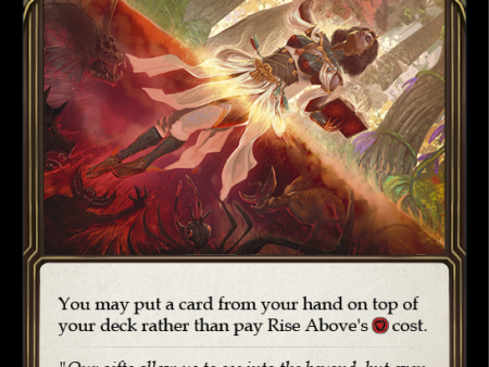 Rise Above (Yellow) [U-MON258-RF] Unlimited Rainbow Foil Online Sale