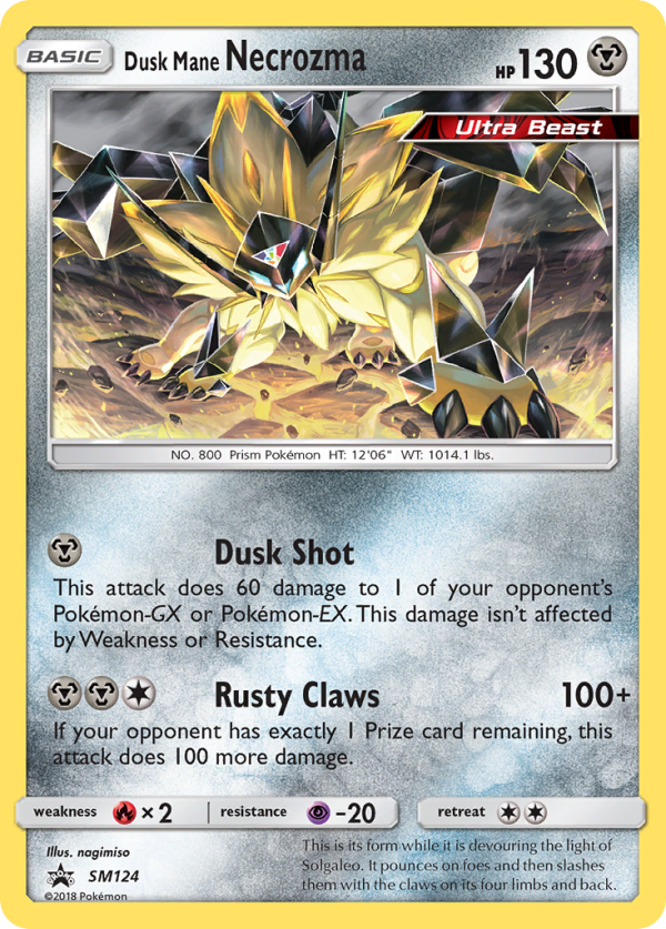 Dusk Mane Necrozma (SM124) [Sun & Moon: Black Star Promos] Online