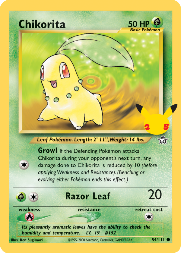 Chikorita (54 111) (Jumbo Card) [First Partner Pack] Online Sale