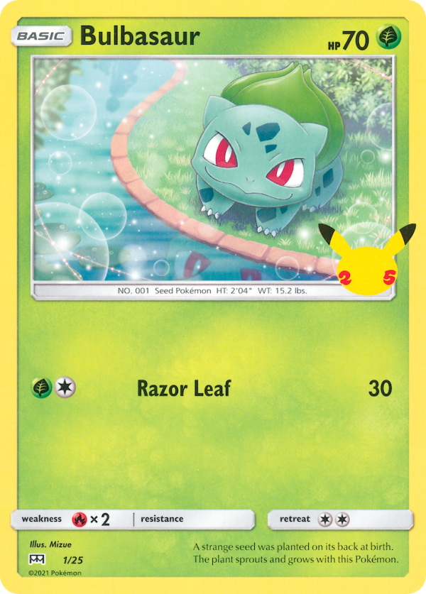 Bulbasaur (1 25) [McDonald s 25th Anniversary] For Sale