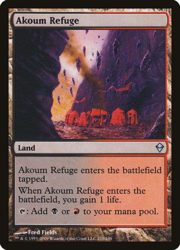 Akoum Refuge [Zendikar] Hot on Sale