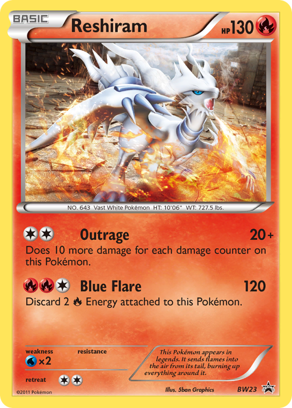 Reshiram (BW23) [Black & White: Black Star Promos] on Sale