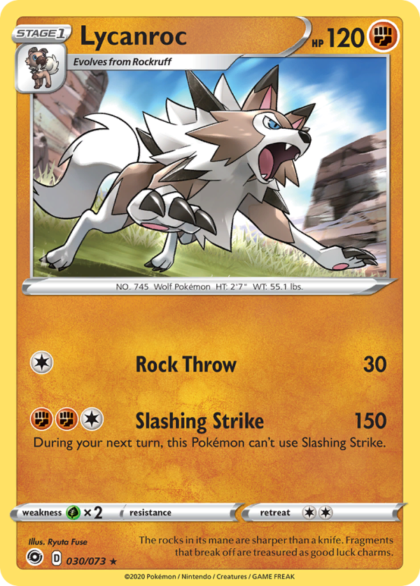 Lycanroc (030 073) [Sword & Shield: Champion s Path] Sale