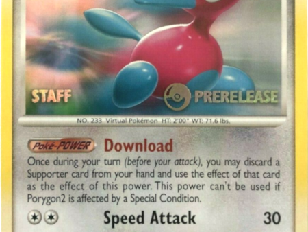 Porygon2 (49 106) (Staff Prerelease Promo) [Diamond & Pearl: Black Star Promos] Discount