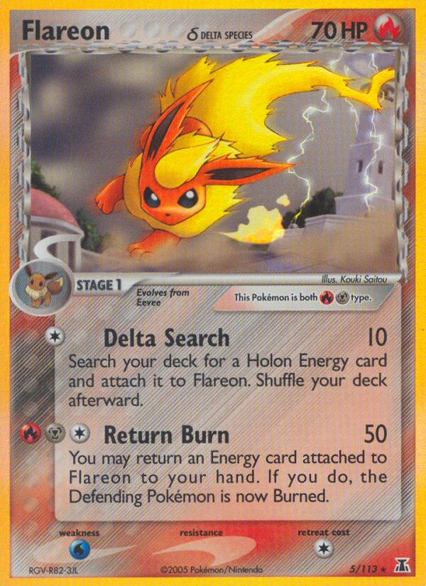 Flareon (5 113) (Delta Species) [EX: Delta Species] For Sale