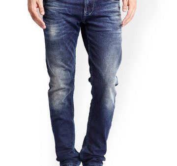 Rookies Men Dark Blue Slim Fit Jeans For Discount