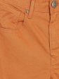 Peter England Men Rust Orange Slim Fit Jeans Fashion