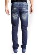 Rookies Men Dark Blue Slim Fit Jeans For Discount