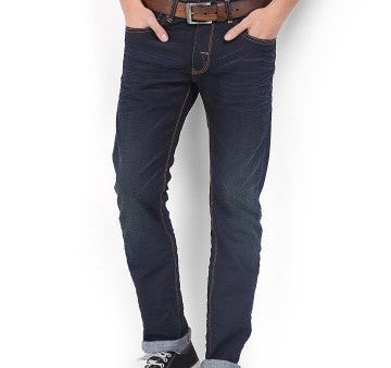 POE Men Dark Blue Antony Slim Fit Jeans Online now